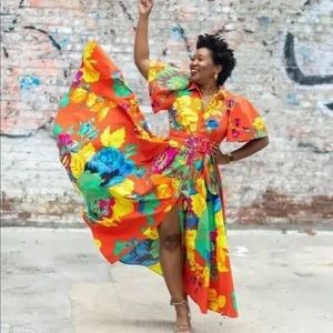 Christopher John Rogers x Target Floral Maxi Dress Sz 8